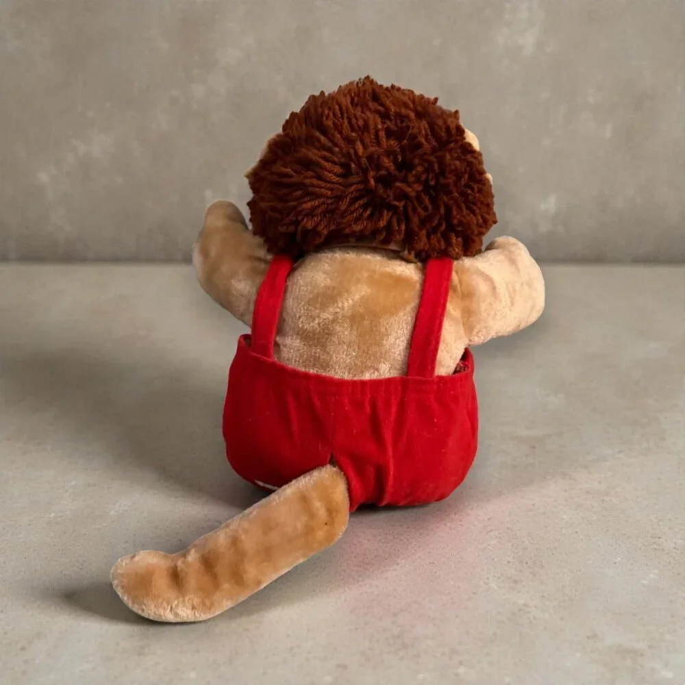 Koosas Plush Vintage 1983 Cabbage Patch Kids Coleco Doll w/Red Overalls Outfit